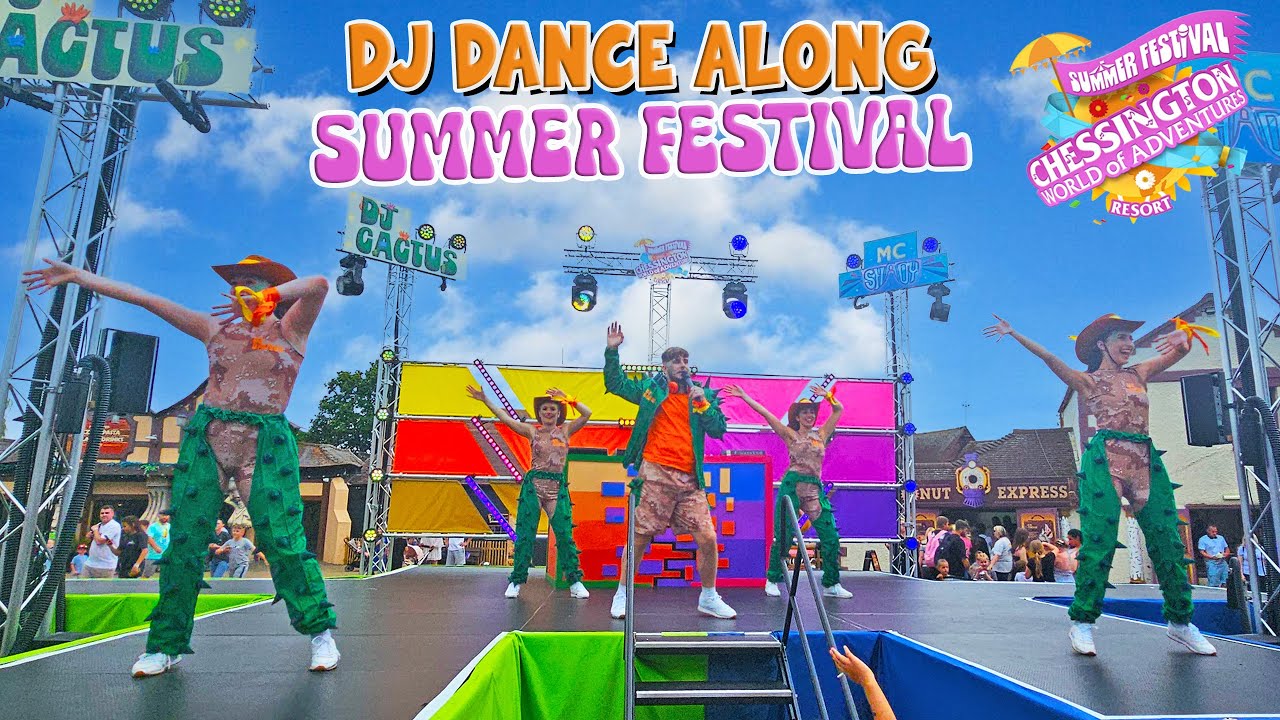 DJ Dance Along Party | Summer Festival | Chessington World Of Adventures (July 2024) [4K]