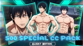 500 subscriber complete best CC pack. ☺️🤞🤔||#anime #viral #animeedit #jujutsukaisen #gojo #toji 