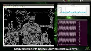 OpenCV CUDA on Nvidia Jetson AGX Xavier - Canny Detection