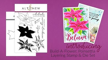 Altenew Stamps Intro - Build-A-Flower: Poinsettia