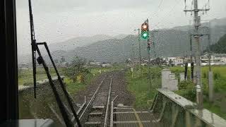 高山本線普通飛騨国府駅飛騨古川駅間前面展望  Cab View of Takayama Main Line Local btw Hida-kokufu and Hida-furukawa Stas