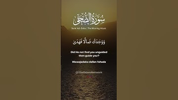 Surat Ad-Duha (The Morning Hours) | Mishary Rashid Alafasy | مشاري بن راشد العفاسي | سورة الضحى