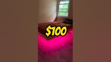 How to Build a Floating Bed Frame for $100. #diy#floatingbed#lifehack#diybedframe