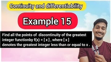 Continuity and differentiability example 15 | Example 15 chapter 5 class 12