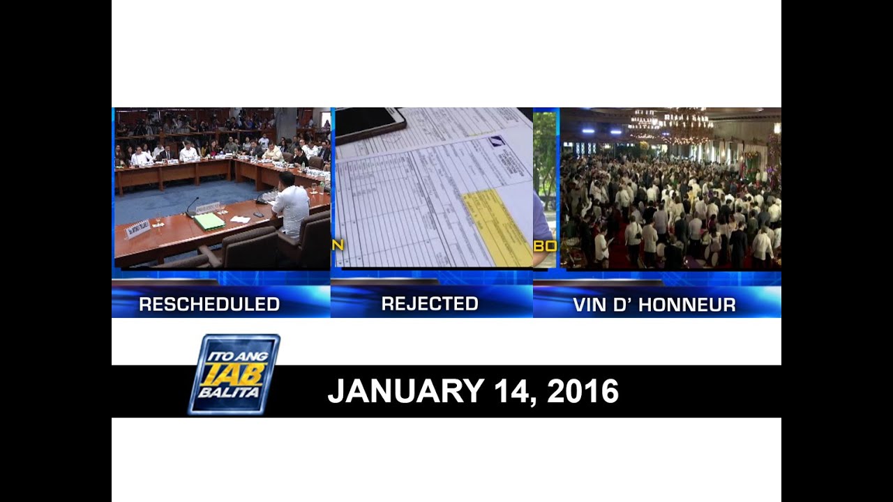 UNTV Life : Ito Ang Balita (January 14, 2016) - YouTube
