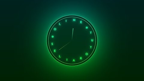 CSS Gradient Circle Text Animation | Html CSS clock @Ai_Tls
