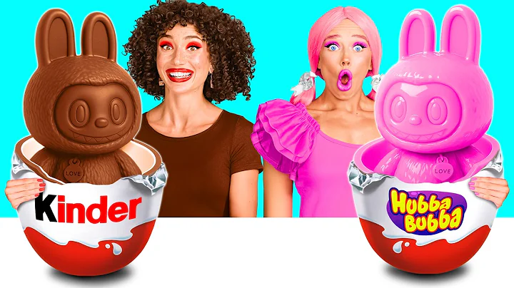 Bubble Gum vs Chocolate Food Challenge | Tasty Kitchen Recipes by BaRaDa Challenge