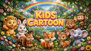 The Clever Rabbit and The Proud Lion 🦁🐰 | Moral Story for Kids in English | 1 Min Cartoon
