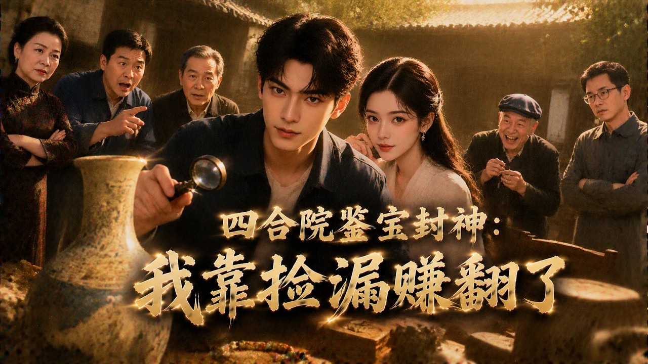 《四合院鉴宝封神：我靠捡漏赚翻了》带着前世落魄悔恨重回年代四合院，他觉醒一身顶尖鉴宝本事，决心逆天改命。全集一口氣看完，無刪減，完整版！！！