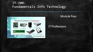 IT 200 Module Four Introduction and Announcements