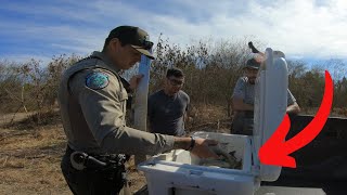 Game Warden CHECKED us at the SECRET WHITE BASS SPOT!!!