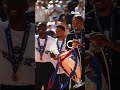 Champions League trophies at #RolandGarros 🏆🏆 Not one but TWO paraded by the PSG players #UCL