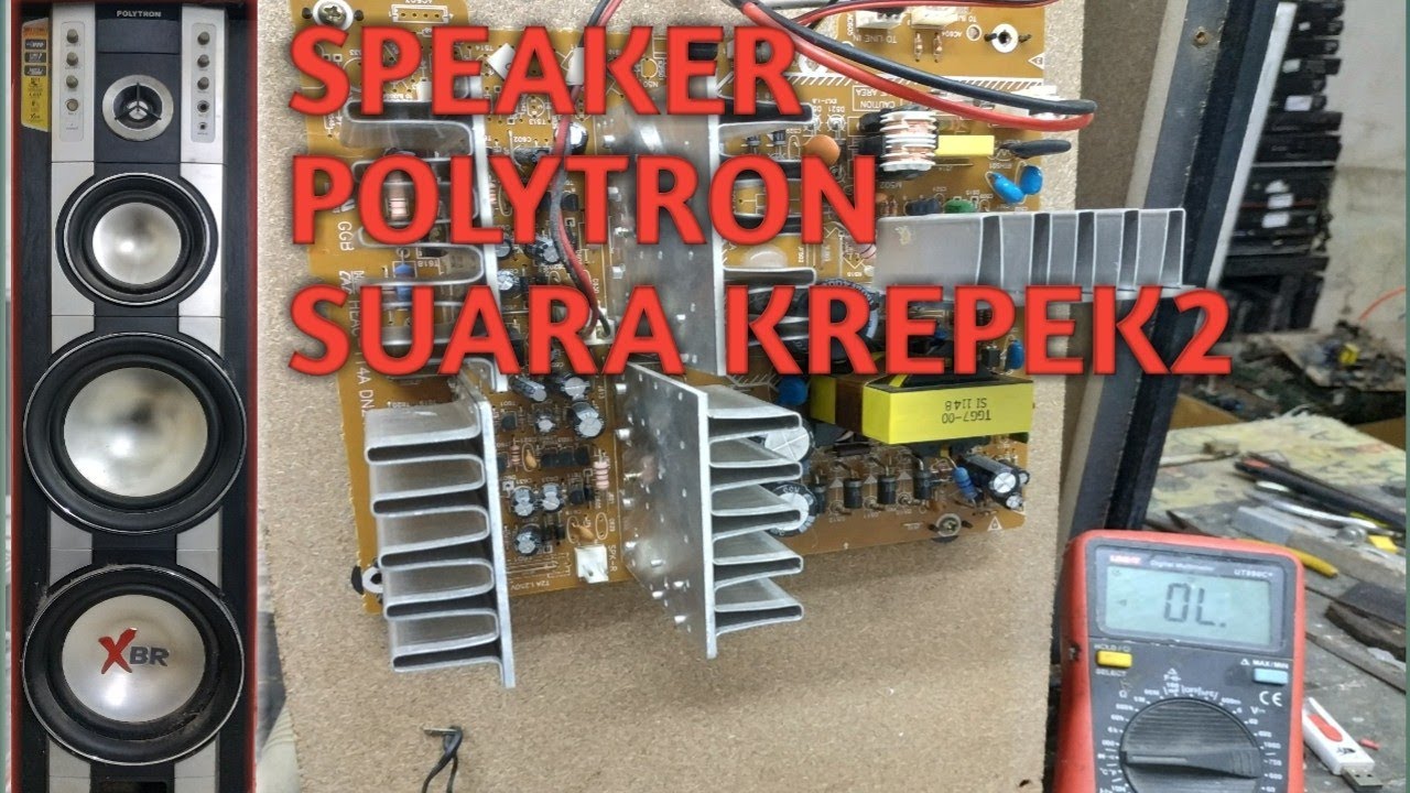 Servis Speaker Aktif Polytron Suara Pecah Vlog4 Youtube