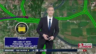 Part of I-680 closed Monday morning