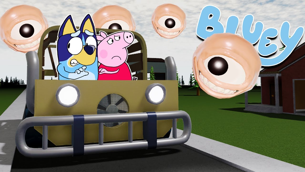 BLUEY y PEPPAPIG en un VIAJE LARGO y PELIGROSO | Las Aventuras de BLUEY en ROBLOX!