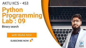 Python Programming Lab 09 | AKTU (KCS453)