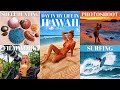 Day in my life living in hawaii vlog couples photoshoot shell huntin surfing game night  more