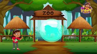 Vidura Learning Zoo Animals | Miss Vidura | Kids Learning Videos