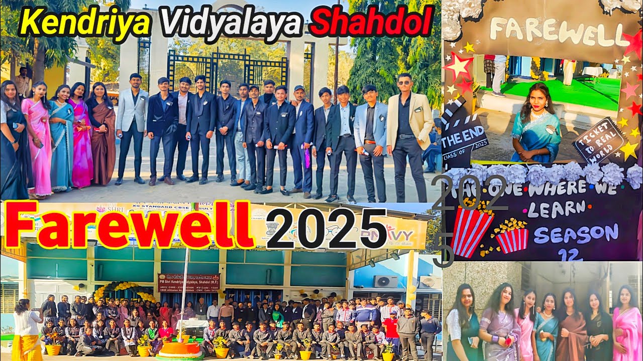 🥺KV Shahdol Farewell 2025💖| Emotional Goodbye to Class 12th Students🥺 ...