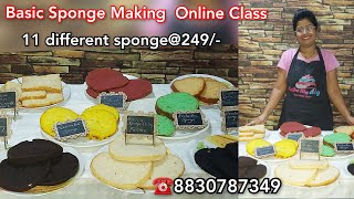 Basic Sponge Making Online / Offline Class | 11 different sponge @249/- | ☎️8830787349 screenshot 5