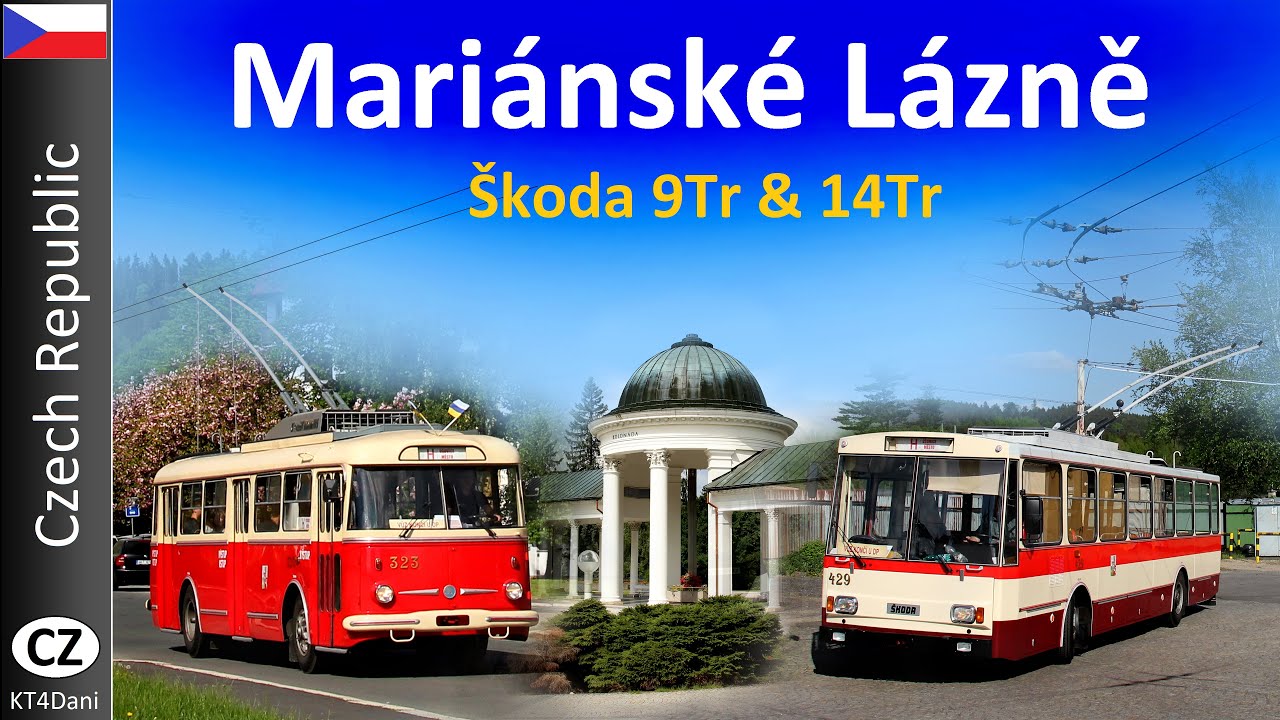 【4K】MARIÁNSKÉ LÁZNĚ TROLLEYBUS - Škoda 9Tr/14Tr (2022)