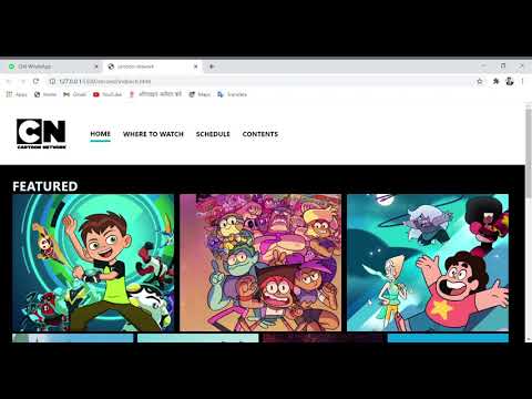 Cartoon Network website clone |
