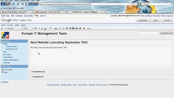 #5 List and Announcement Pages in Google Sites
