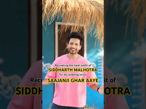 SIDDHARTH MALHOTRA’S HALDI OUTFIT RECREATION #wedding #art #fashion #diy #craft #handpaint #shorts