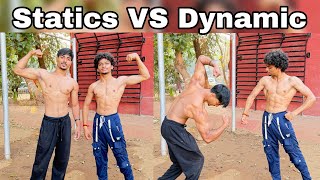 I Challenged My Brother For Calisthenics Battle..! Dynamics vs Statics #calisthenics #challenge 
