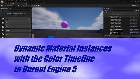 Dynamic Material Instances with  the Color Timeline in Unreal Engine