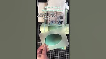 Use THIs for unique Embossed Card Fronts #embossing #cardmaking #shorts