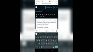 How to upload Low content books on Amazon kdp with Android phone in 10 minutes. screenshot 4