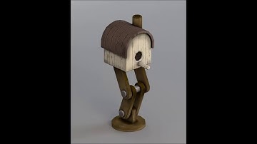 Bird House 3D Modeling - Timelapse - Maya 2018