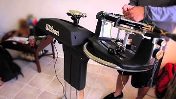 Minerals Sports Club Tennis Tip - Tennis Stringing Time Lapse