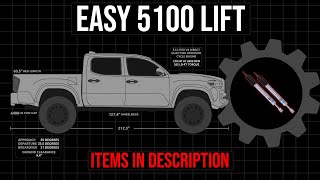 How to EASILY Install Bilstein 5100 Lift Tacoma 3rd Gen