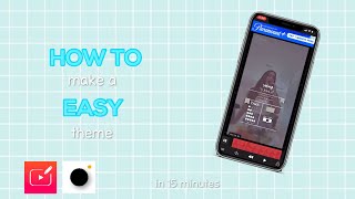How to make a easy theme! | fanpage aesthetic