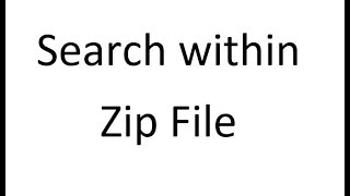 How to search within a zip file using python