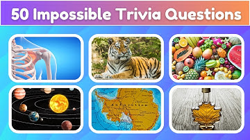 50 Impossible Trivia Questions | Can You Answer These 50 Shocking Questions? ⏳ #trivia #quiz