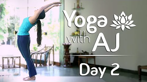 Surya Namaskar Step By Step | How To Do Surya Namaskar | Day 2 | Yoga For Beginners - Yoga With AJ