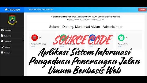 Source Code   Aplikasi Sistem Informasi Pengaduan Penerangan Jalan Umum Berbasis Web