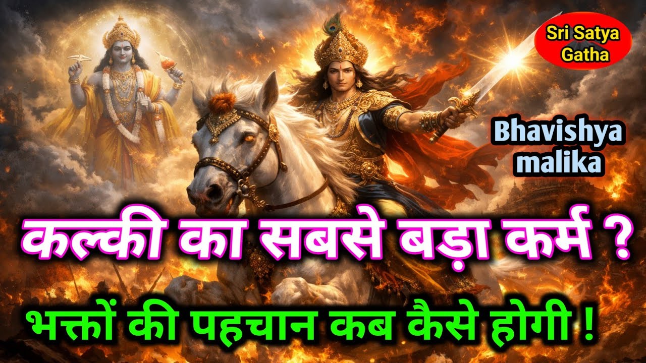 कल्कि महापुरुष का सबसे बड़ा कर्म क्या होगा🔥कल्कि कब कैसे करेंगे भक्तों की पहचान🔱Bhavishya Malika