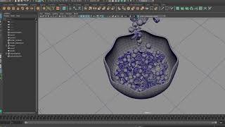 Instance collision Maya mash dynamics Tutorial screenshot 4