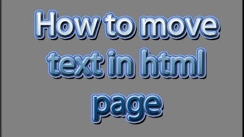 How to slide text in html file in notepad in urdu/hindi