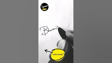 Bhumika Name Signature Design | Bhumika Name Design | Learn How Make Name Signature