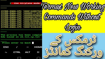 Termux Working Commands Without Login 2023