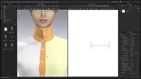 CLO 3D Virtual Fashion- Constructing a Button-Up shirt