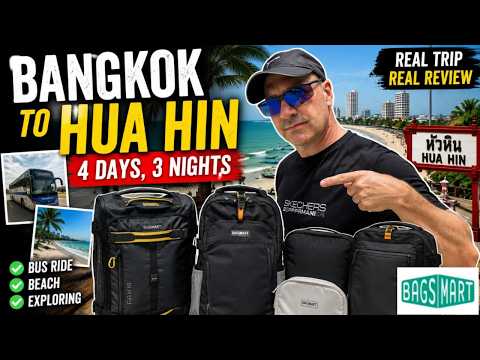 Bangkok To Hua Hin By Bus | My Weekend Travel Setup (bagsmart Faro)