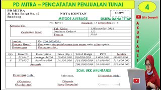 PD MITRA - Memproses Entry Jurnal Penjualan Secara Tunai - Soal UKK Akuntansi - Bagian 4