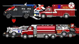 Emergency Vehicles 1,2,3,4,5 And 6