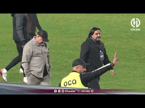 شاهد عناق حار بين بن شيخة ومدرب سان بيدرو حسان بليل بعد نهاية المباراة